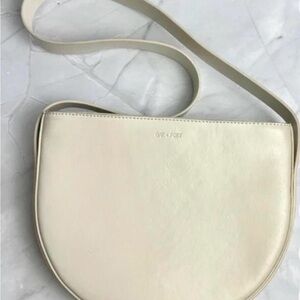 OAK + FORT Elegant Cream Crossbody Bag